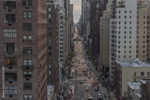 Traffic rush hour in new york city