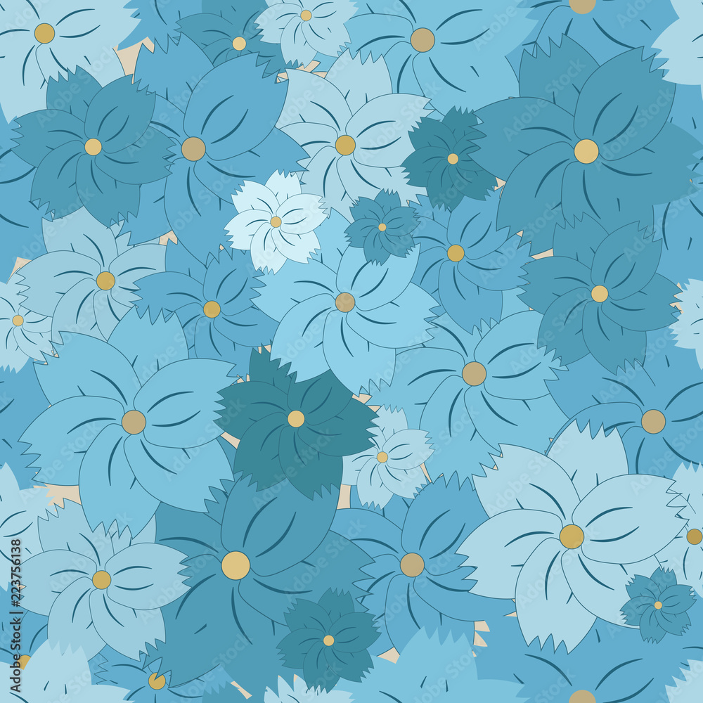 Light Blue Floral Background