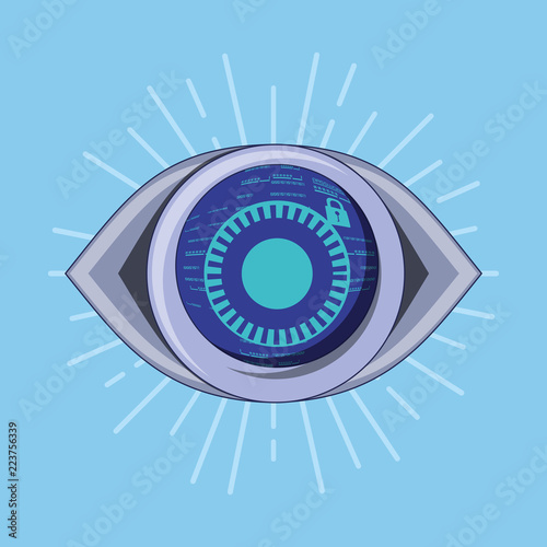 eye data privacy icon