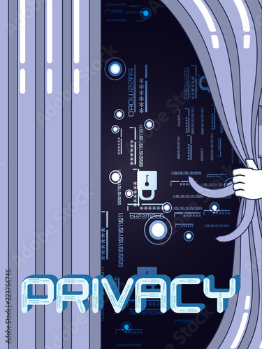 data privacy set icons