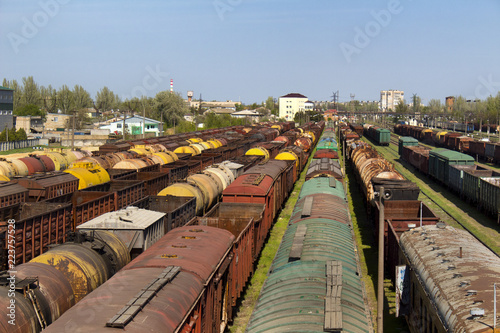 Railway station in Kherson Ukraine