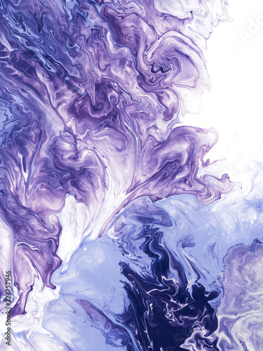 Blue and violet abstract creative hand painted background