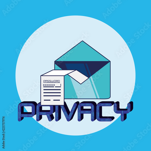 envelope data privacy icon