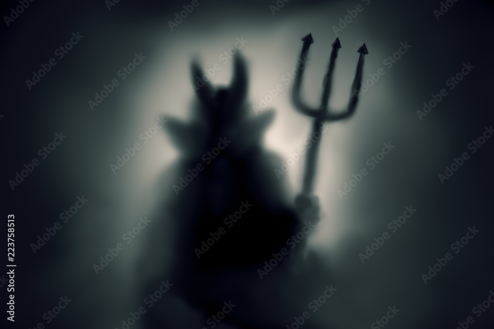 Obraz premium Creepy Devil silhouette
