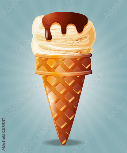 delicious ice cream cone