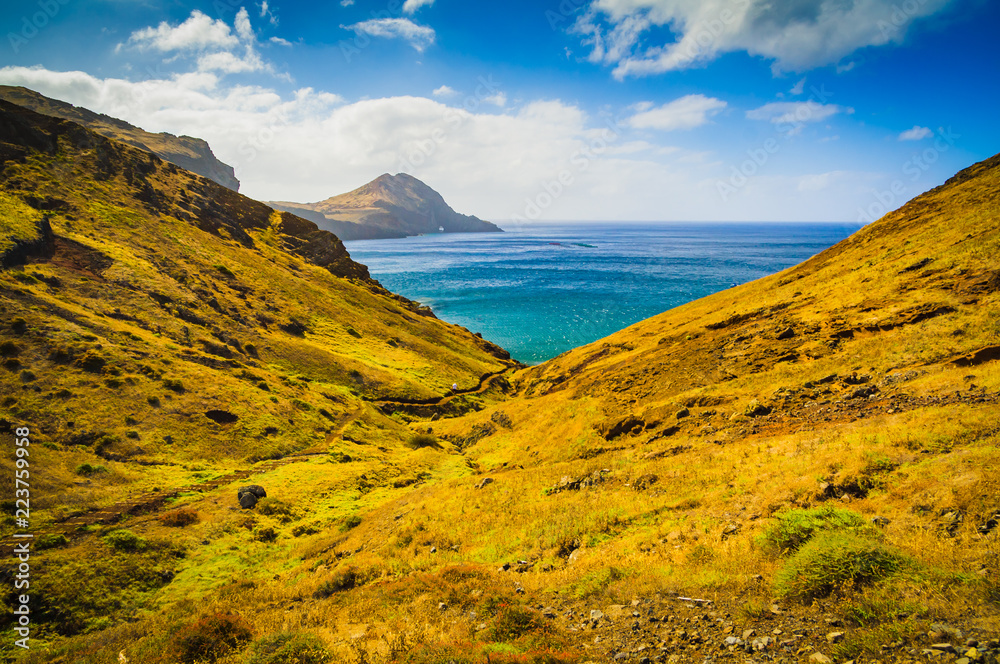 Incredible view of the sea coast. Madeira. Portugal Incredible view of the sea coast. Madeira. Portugal