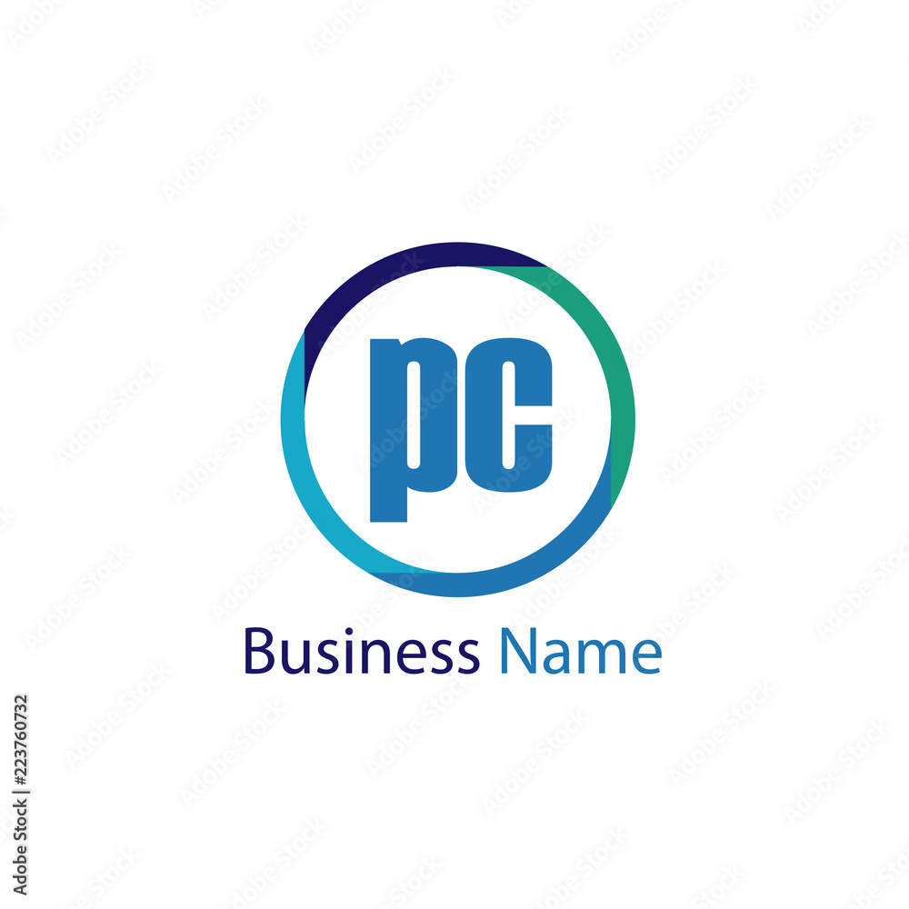 Initial Letter PC Logo Template Design Initial Letter PC Logo Template Design