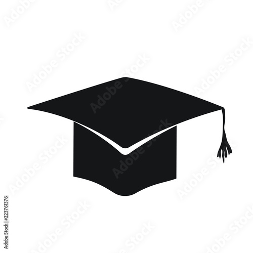 Student graduation hat icon