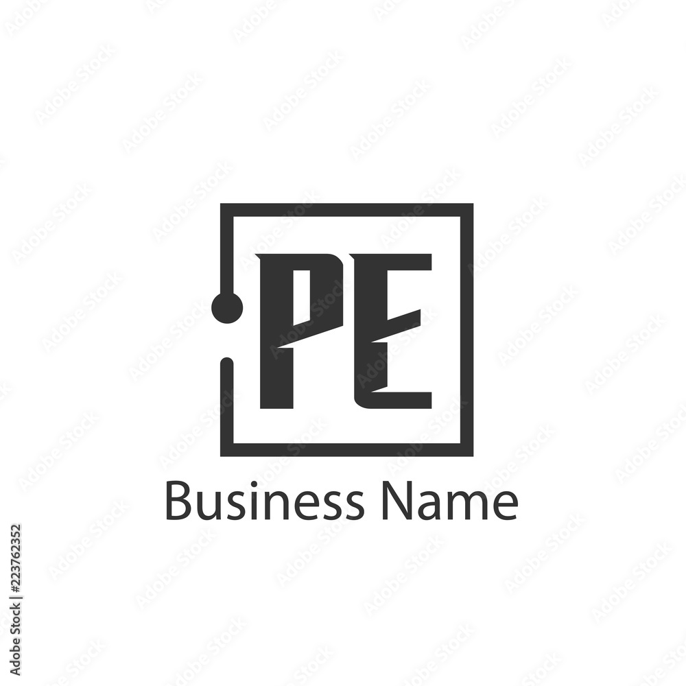 Initial Letter PE Logo Template Design Initial Letter PE Logo Template Design