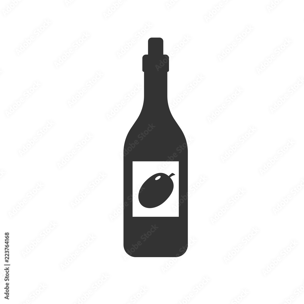 Olive oil bottle icon