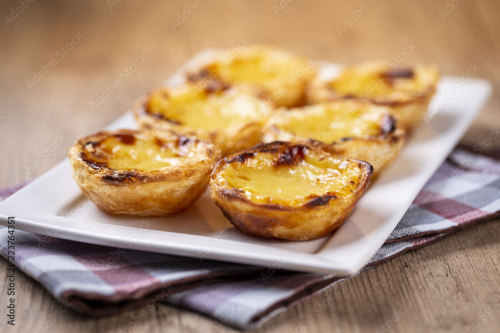Typical Portuguese custard pies - 