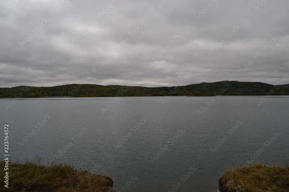 Ghost Lake on a Cloudy Day