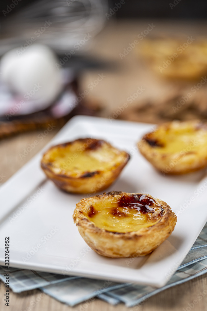 Typical Portuguese custard pies - 