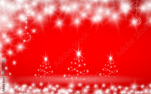 Christmas background in red color
