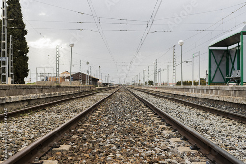 Vias del tren en Almagro