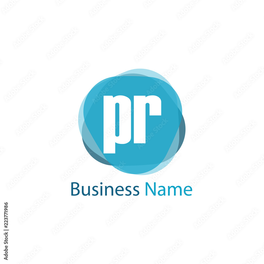 Initial Letter PR Logo Template Design Initial Letter PR Logo Template Design