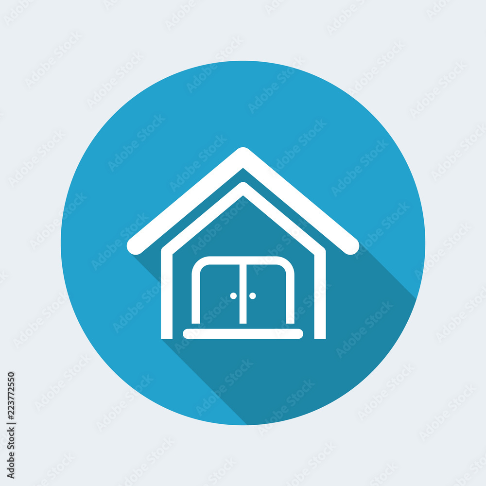 Vector illustration of house single icon Vector illustration of house single icon