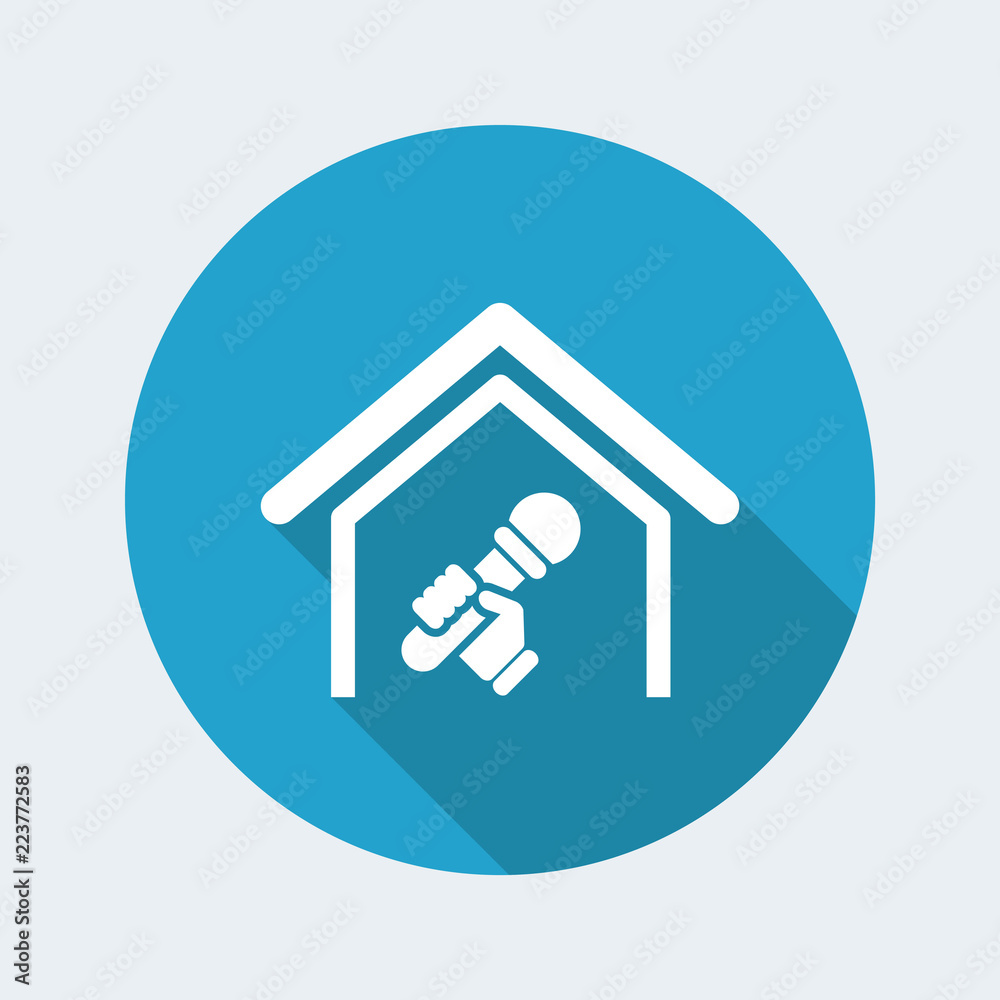 Vector illustration of single isolated karaoke icon Vector illustration of single isolated karaoke icon