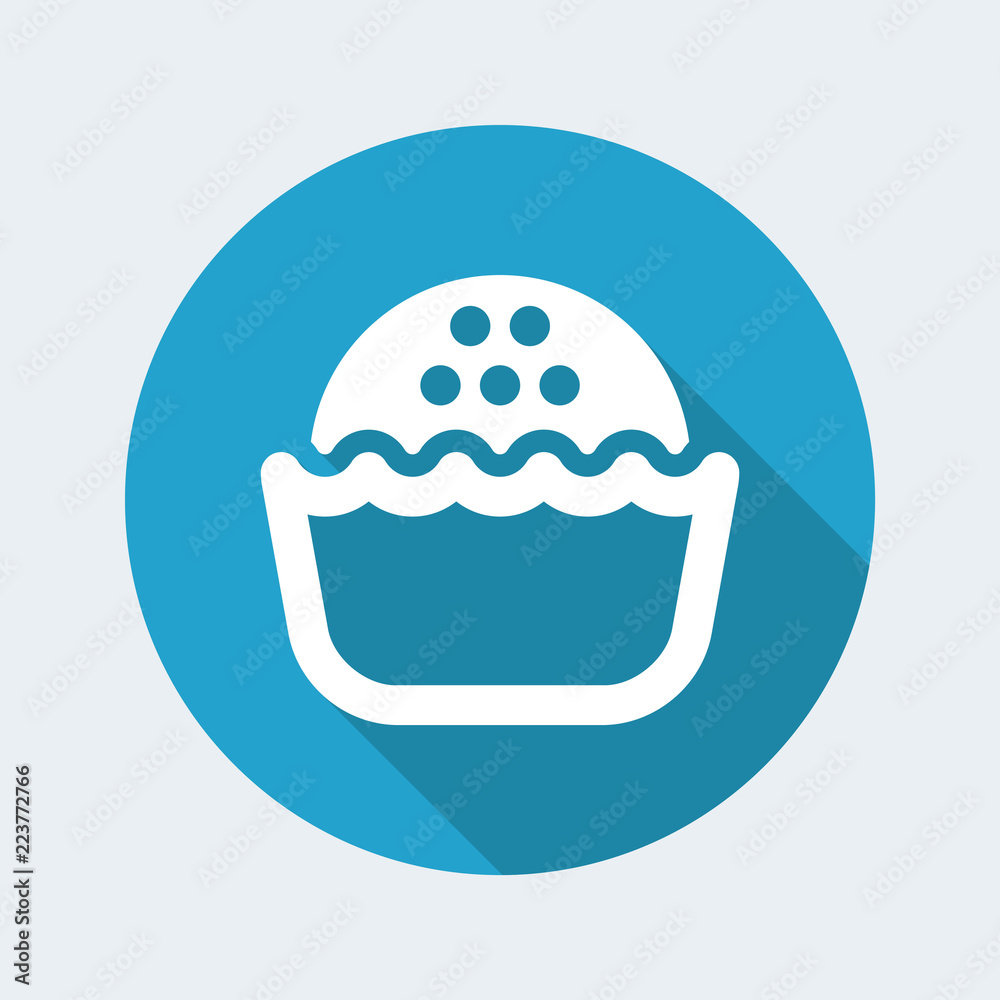 Vector illustration of single isolated pastry icon Vector illustration of single isolated pastry icon