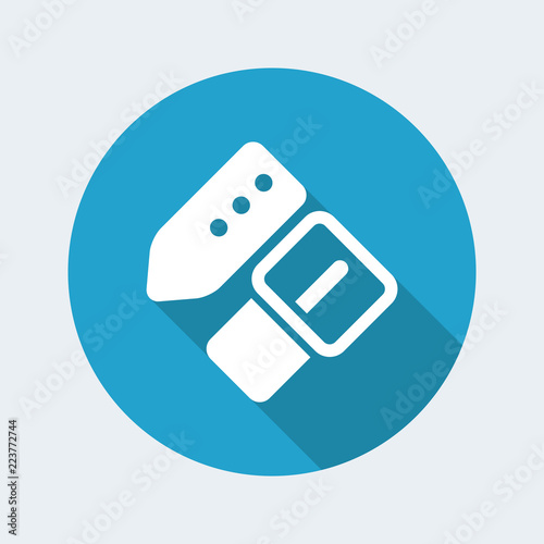 Vector illustration of single isolated belt icon