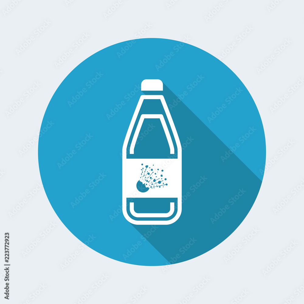 Vector illustration of single isolated danger bottle icon Vector illustration of single isolated danger bottle icon