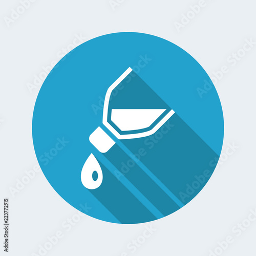 Vector illustration of single isolated pour icon