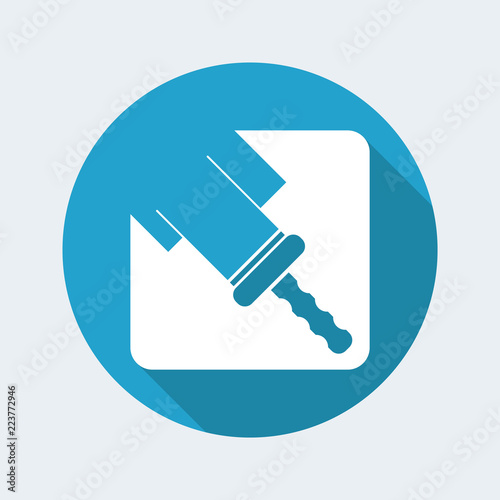 Vector illustration of single isolated glass clean icon