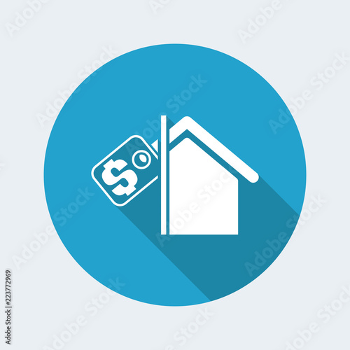 Vector illustration of single isolated real estate icon