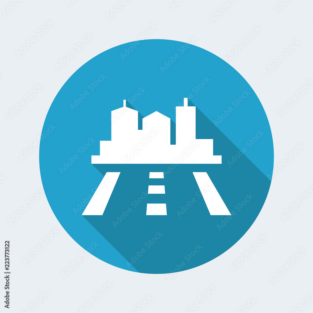 Vector illustration of single isolated navigate icon