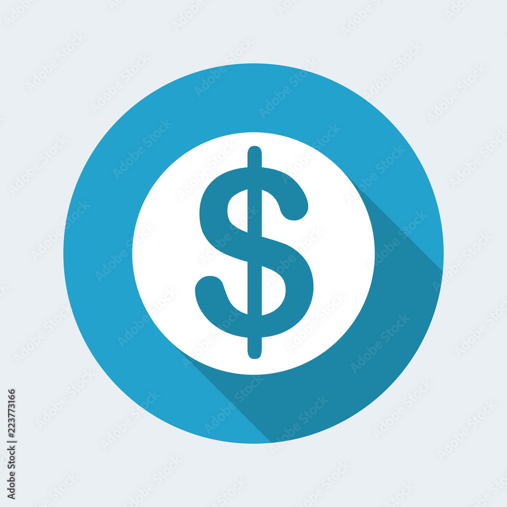 Vector illustration of single isolated dollars icon Vector illustration of single isolated dollars icon