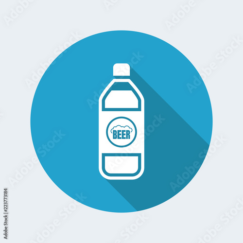 Vector illustration of single isolated beer icon