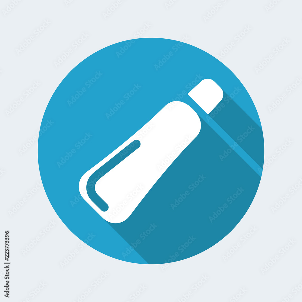 Vector illustration of single isolated tube icon Vector illustration of single isolated tube icon