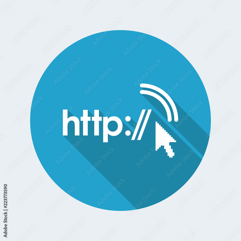 Vector illustration of single isolated http icon Vector illustration of single isolated http icon