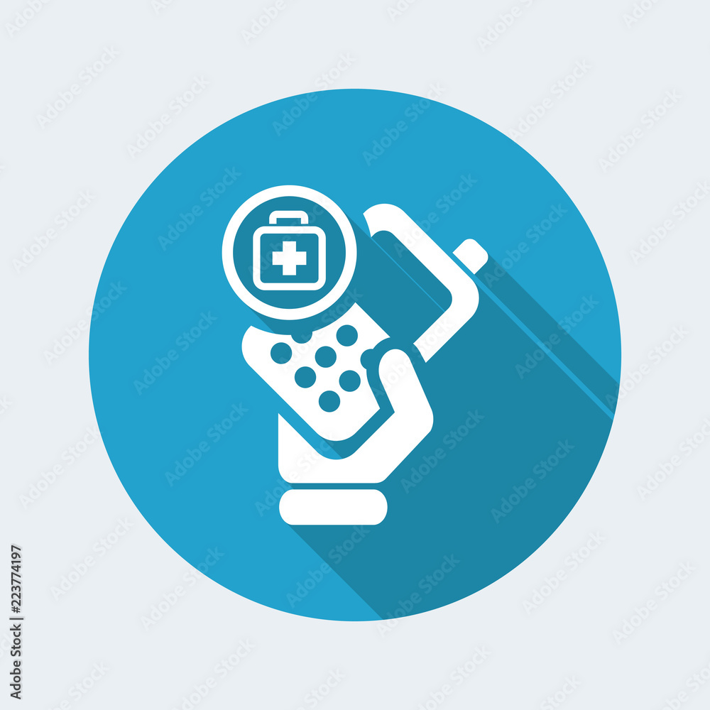 Vector illustration of single isolated phone icon Vector illustration of single isolated phone icon