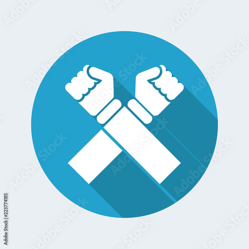 Vector illustration of single isolated cross icon