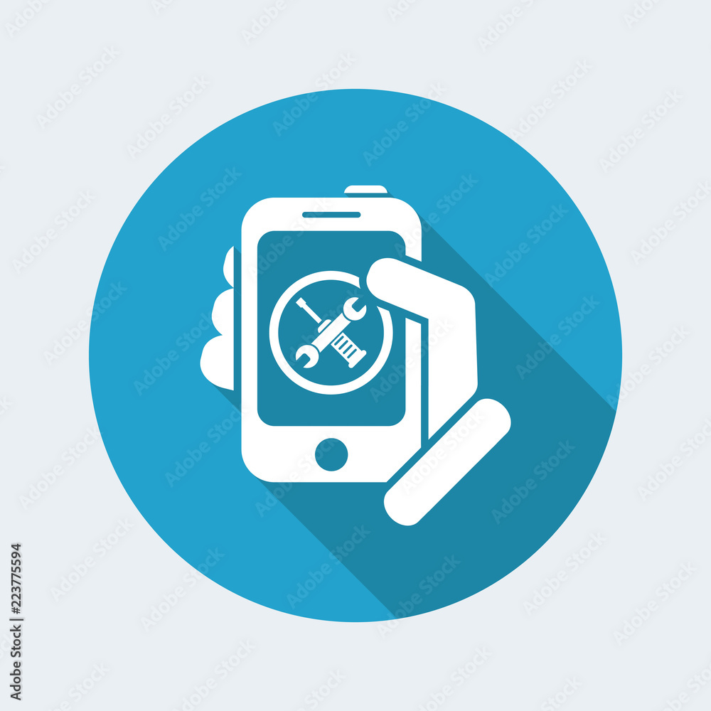 Smartphone setting icon Smartphone setting icon