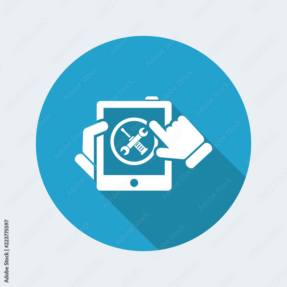 Smartphone setting icon Smartphone setting icon