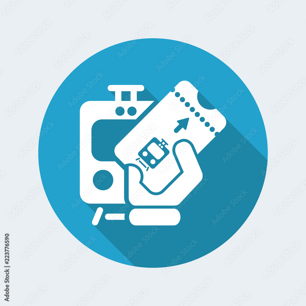 Train ticket icon Train ticket icon