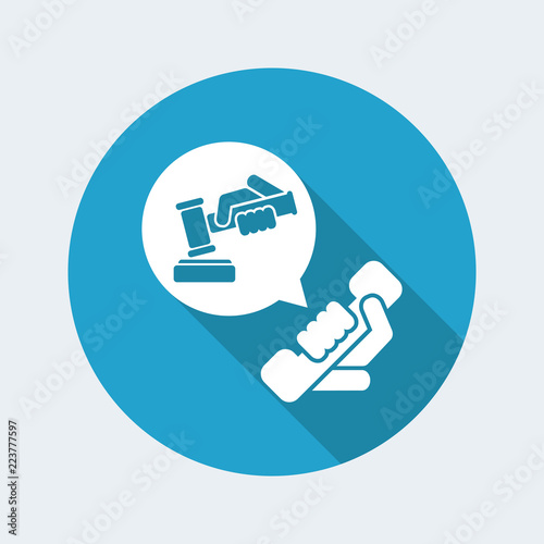Legal assistance icon