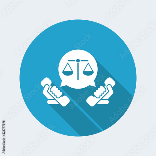 Legal assistance icon