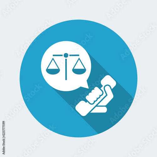 Legal assistance icon