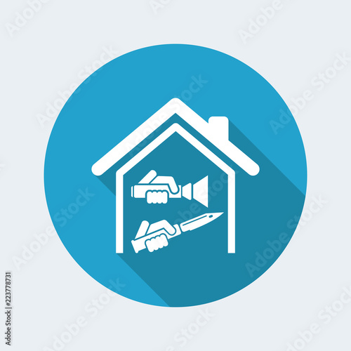 Domestic robbery with knife