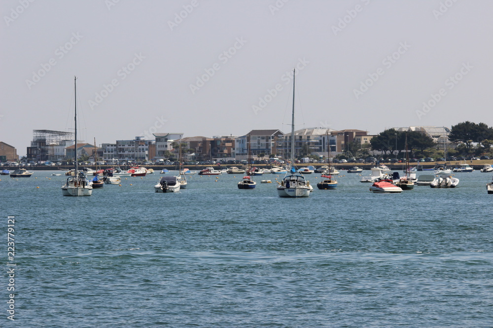 Obraz premium yachts in harbor