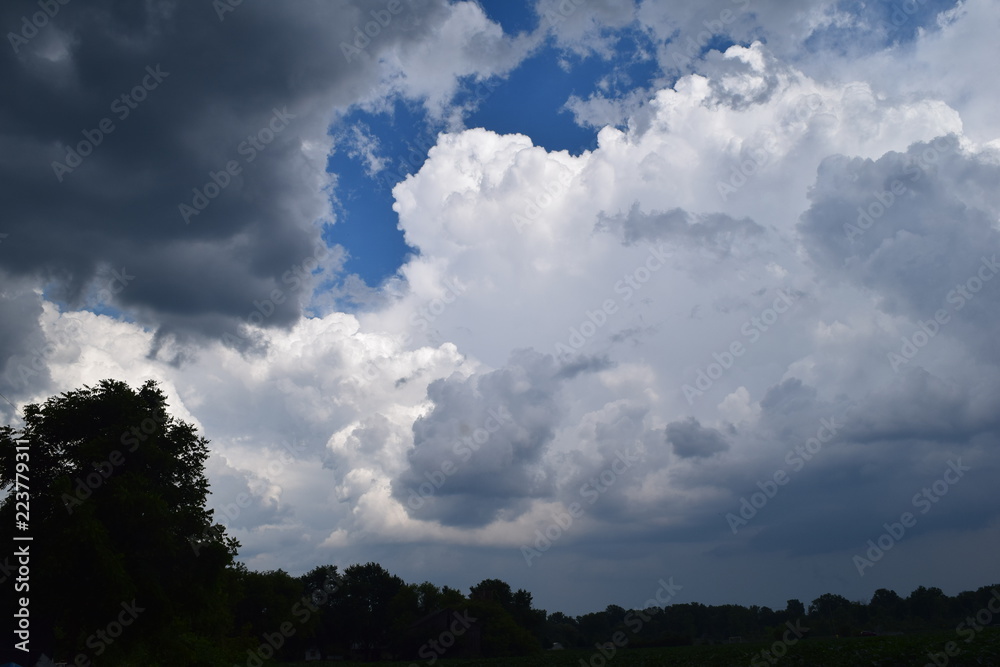 dramatic sky and clouds