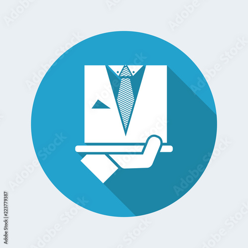 Fashion man dress icon