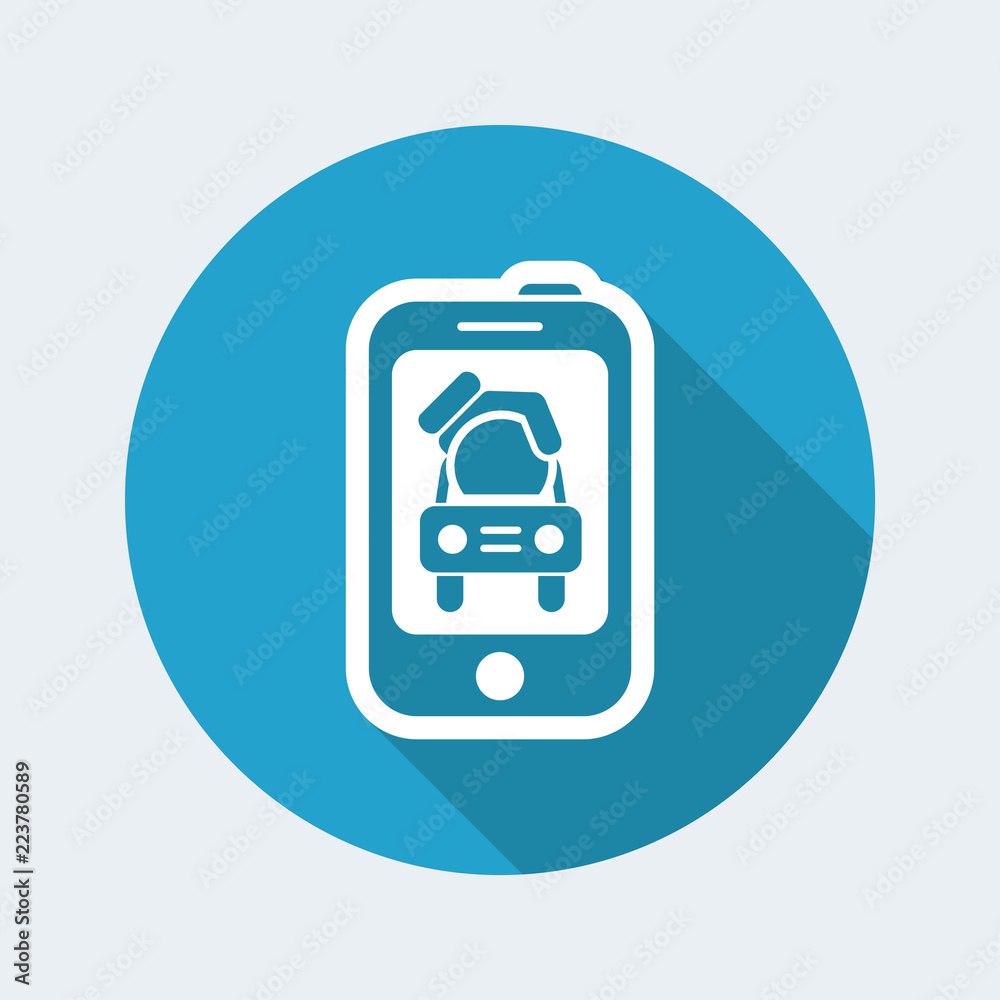 Automotive mobile icon Automotive mobile icon