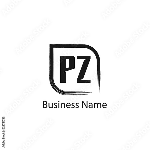 Initial Letter PZ Logo Template Design