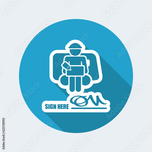Delivery document sign