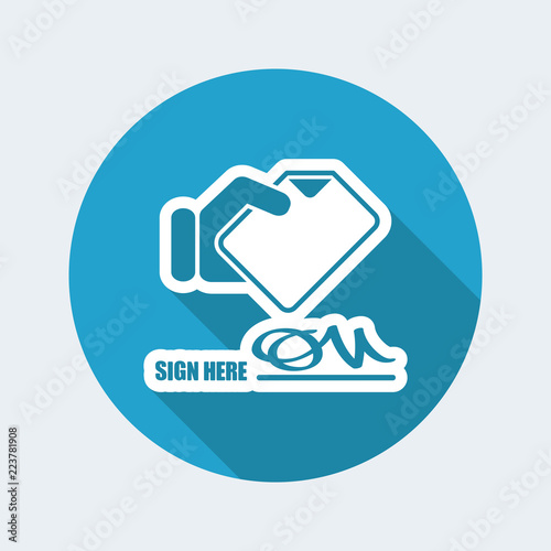 Signing up for receipt document