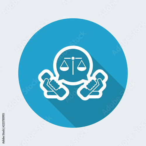 Legal assistance icon